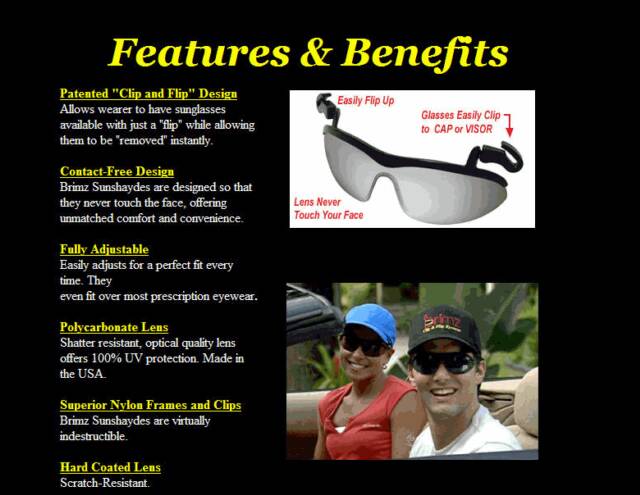 brimz flip-up, clip & flip sunglasses